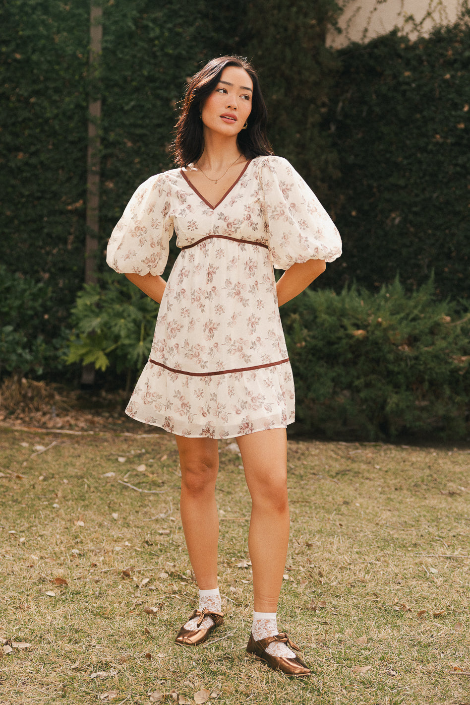 Lincoln Ribbon Trim Mini Dress - FINAL SALE