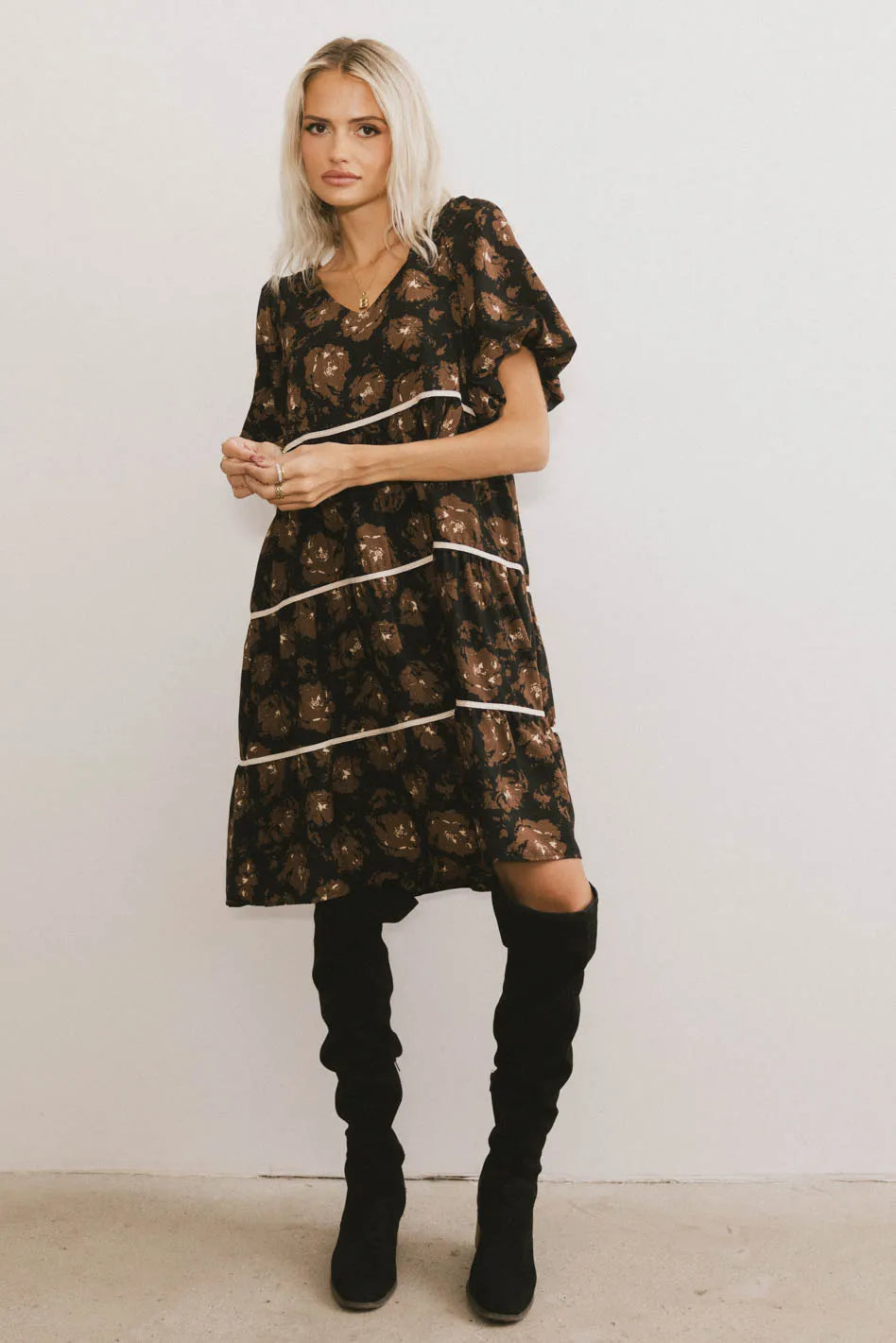 Ostella Floral Midi Dress - FINAL SALE