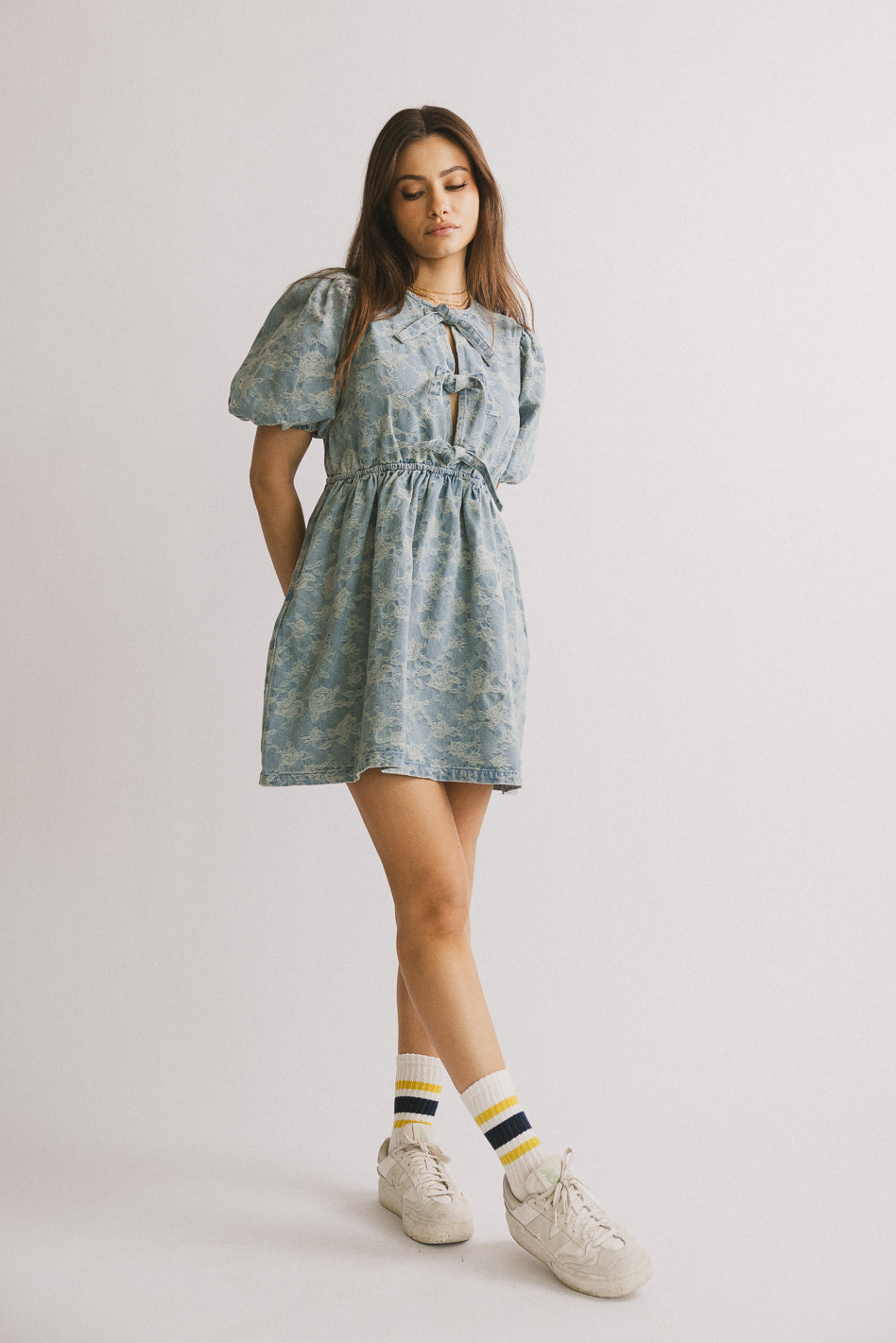Pony Denim Mini Dress