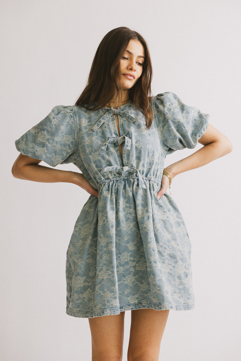 Pony Denim Mini Dress