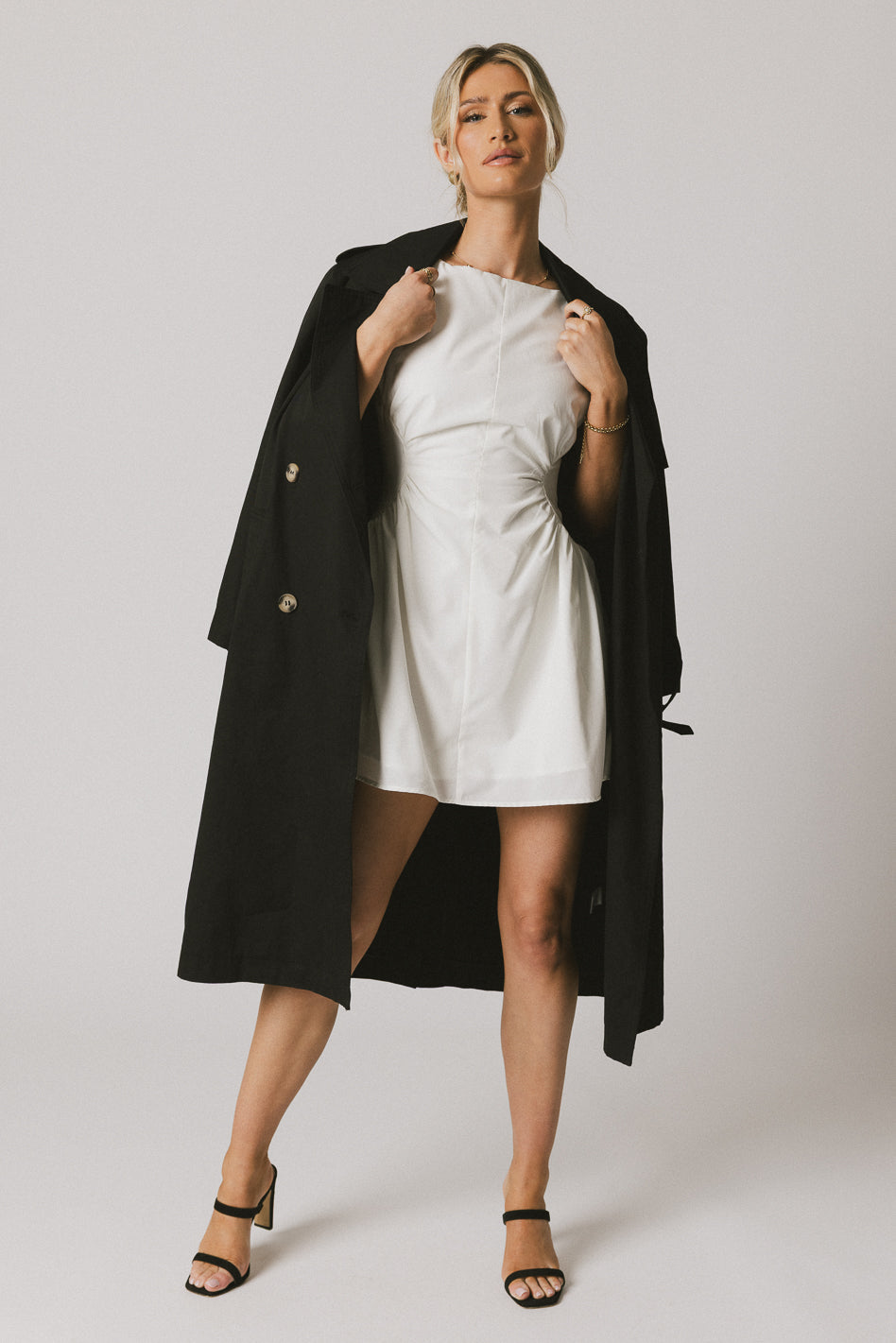 Jemma Mini Dress in White - FINAL SALE