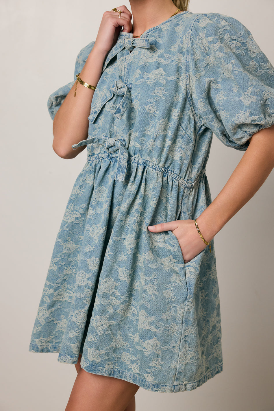Pony Denim Mini Dress