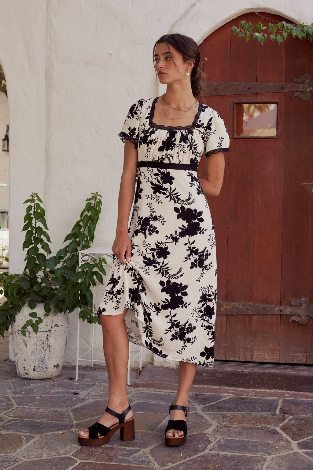 Arian Floral Midi Dress