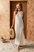Amora Maxi Dress in Beige
