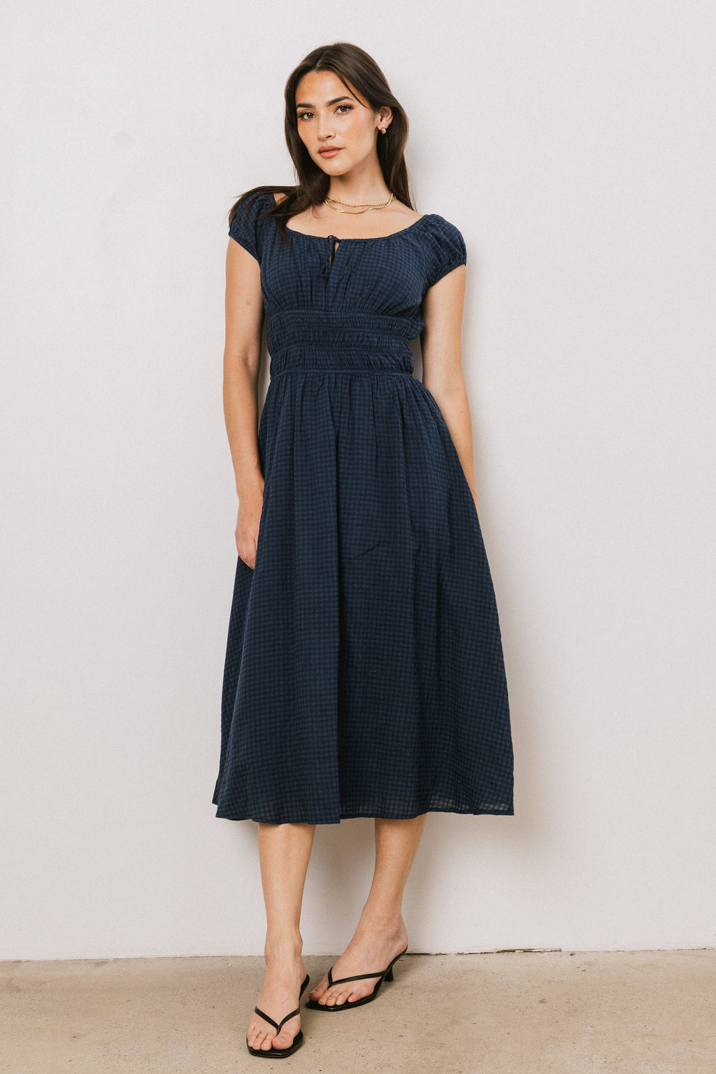 Kimber Plaid Midi Dress