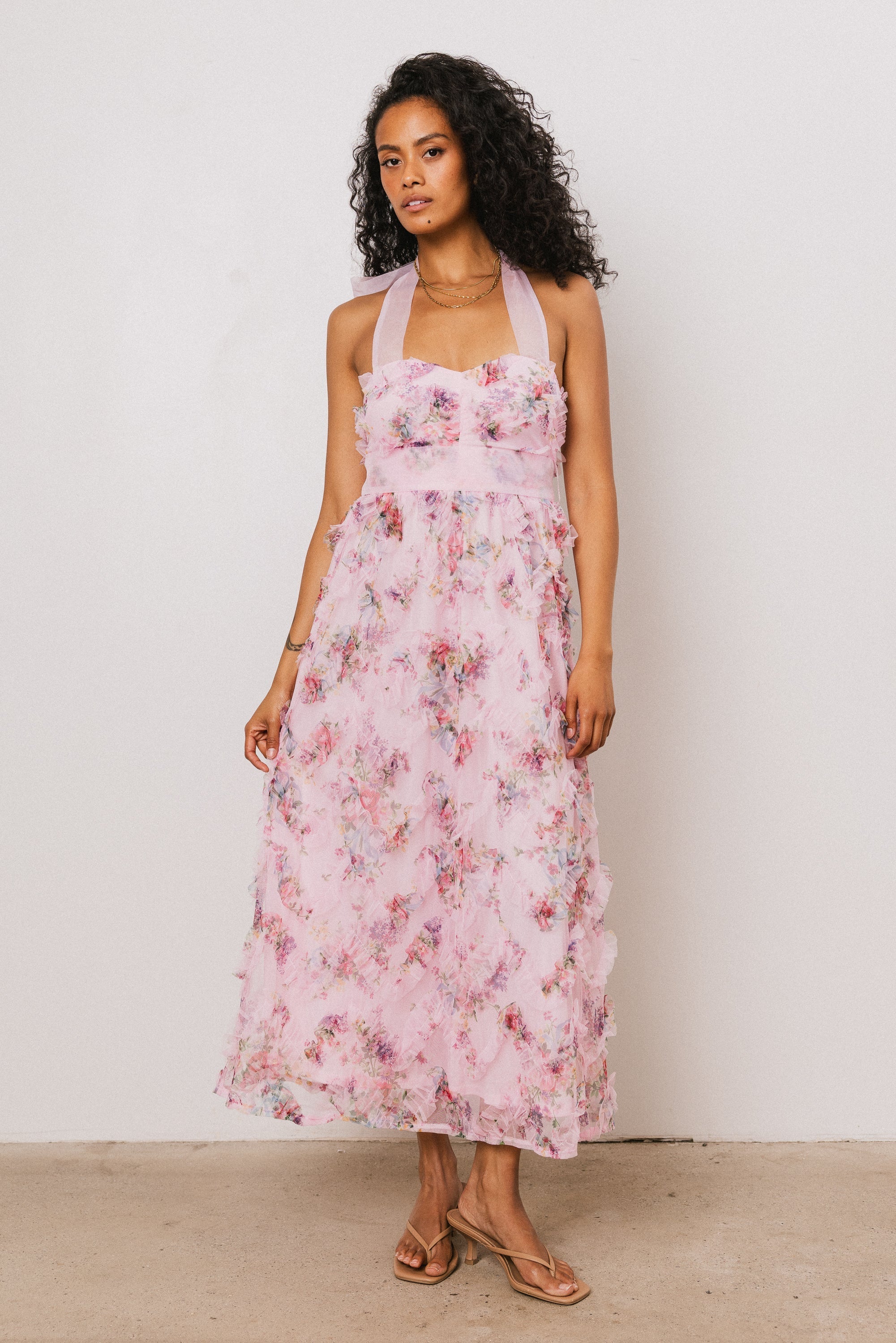 Brynn Ruffle Midi Dress