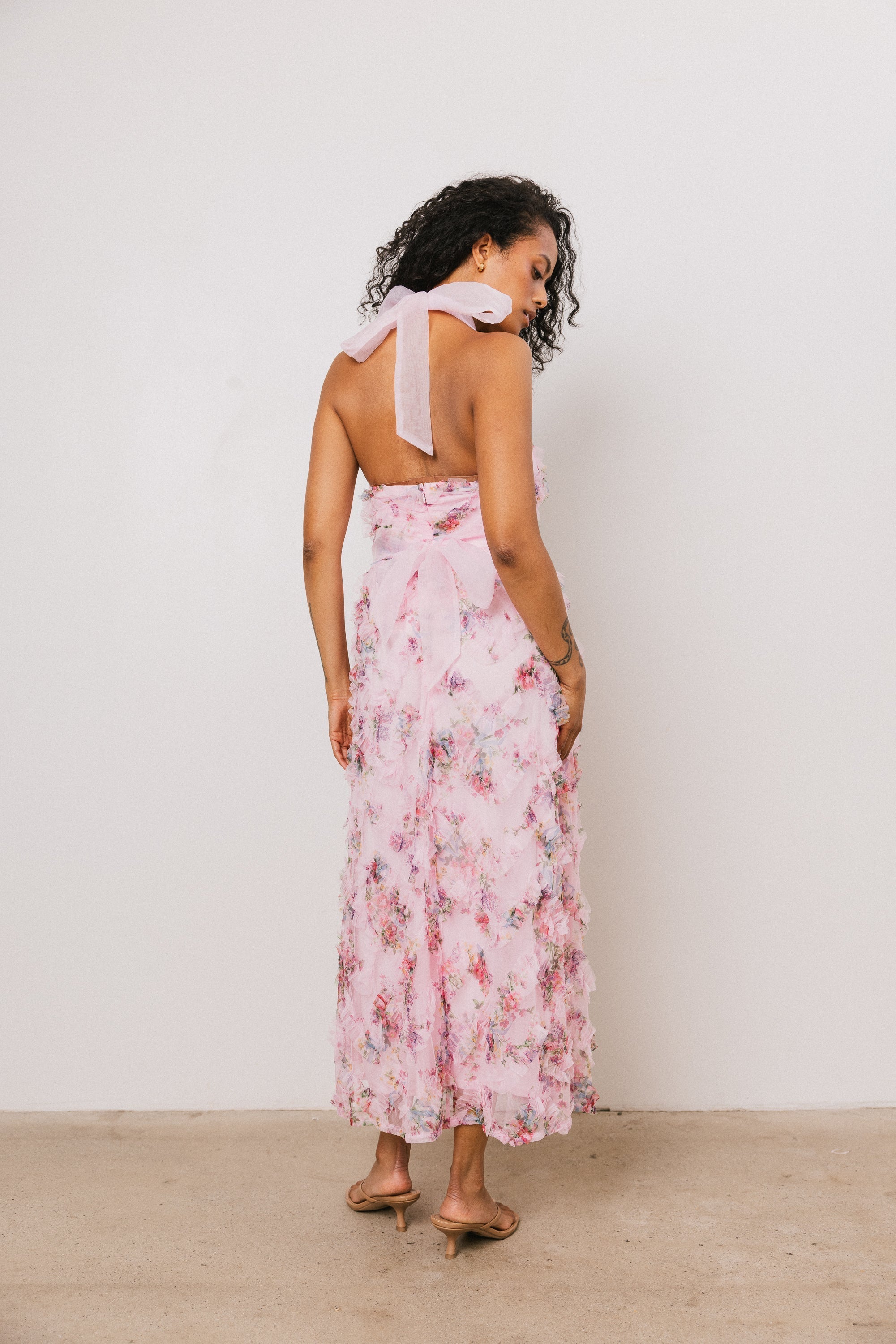 Brynn Ruffle Midi Dress