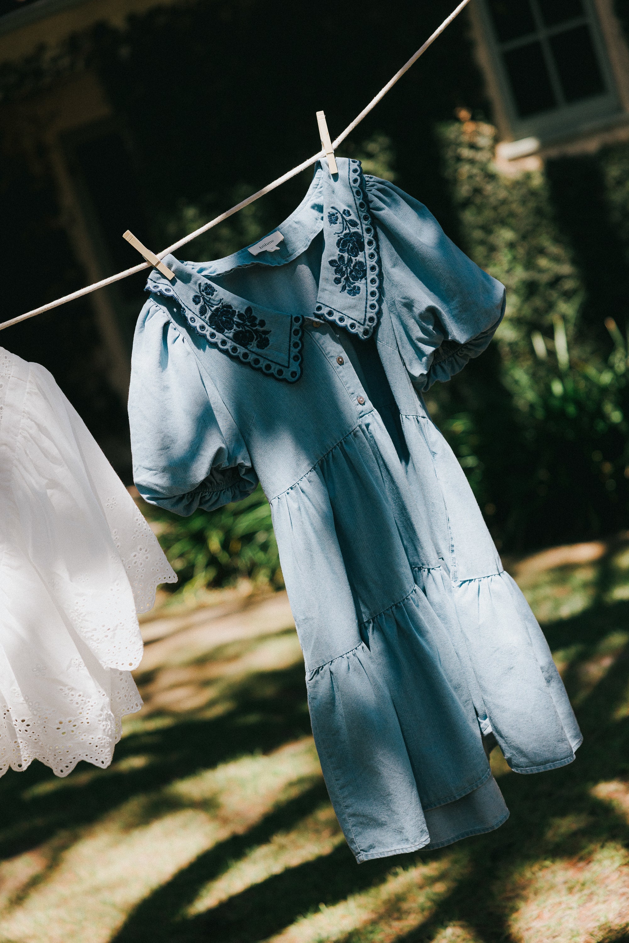 River Embroidered Mini Dress