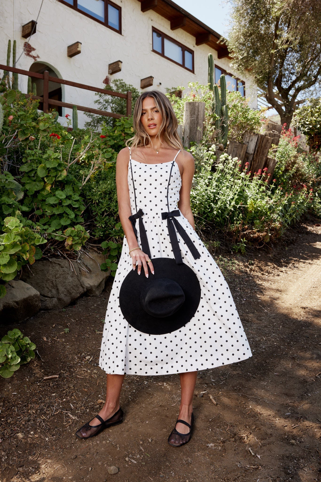 Scarlett Polka Dot Midi Dress
