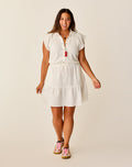 Alex Gauze Dress: Cloud